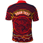 Personalized Barramundi Fish Polo Shirt Australian Tropical Fish Indigenous Aboriginal Dot Art