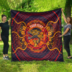 Personalized Barramundi Fish Quilt Australian Tropical Fish Indigenous Aboriginal Dot Art