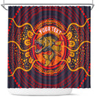 Personalized Barramundi Fish Shower Curtain Australian Tropical Fish Indigenous Aboriginal Dot Art