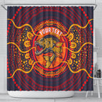 Personalized Barramundi Fish Shower Curtain Australian Tropical Fish Indigenous Aboriginal Dot Art