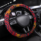 Barramundi Fish Steering Wheel Cover Australian Tropical Fish Indigenous Aboriginal Dot Art