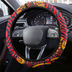 Barramundi Fish Steering Wheel Cover Australian Tropical Fish Indigenous Aboriginal Dot Art