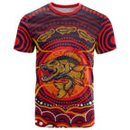 Personalized Barramundi Fish T Shirt Australian Tropical Fish Indigenous Aboriginal Dot Art