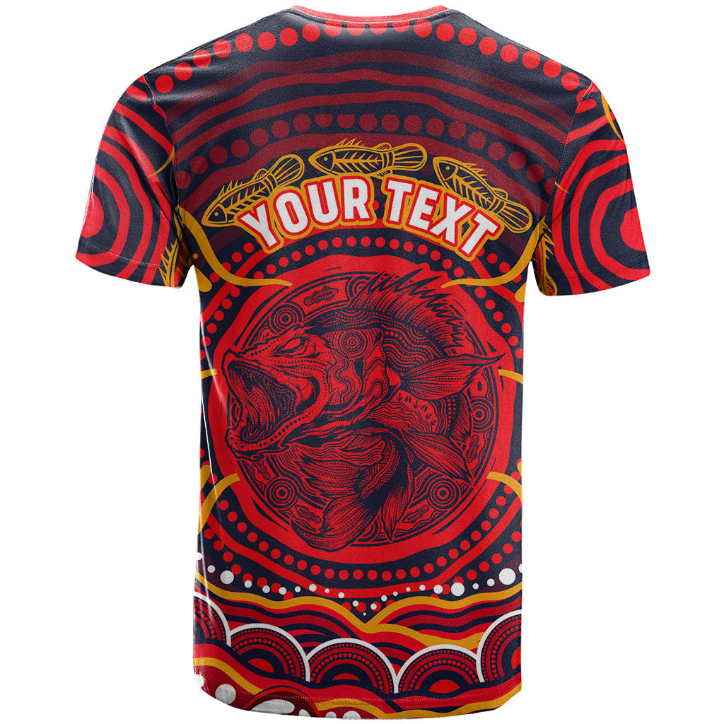 Personalized Barramundi Fish T Shirt Australian Tropical Fish Indigenous Aboriginal Dot Art
