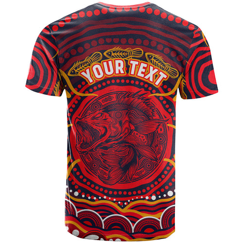 Personalized Barramundi Fish T Shirt Australian Tropical Fish Indigenous Aboriginal Dot Art