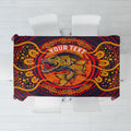 Personalized Barramundi Fish Tablecloth Australian Tropical Fish Indigenous Aboriginal Dot Art