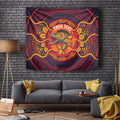 Personalized Barramundi Fish Tapestry Australian Tropical Fish Indigenous Aboriginal Dot Art