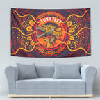 Personalized Barramundi Fish Tapestry Australian Tropical Fish Indigenous Aboriginal Dot Art