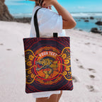 Personalized Barramundi Fish Tote Bag Australian Tropical Fish Indigenous Aboriginal Dot Art