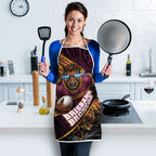 Brisbane Broncos Rugby Apron Tribal Polynesian Power Art - Lightning Mascot