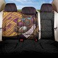 Brisbane Broncos Rugby Back Car Seat Cover Tribal Polynesian Power Art - Lightning Mascot