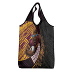 Brisbane Broncos Rugby Grocery Bag Tribal Polynesian Power Art - Lightning Mascot