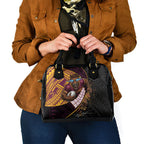 Brisbane Broncos Rugby Shoulder Handbag Tribal Polynesian Power Art - Lightning Mascot