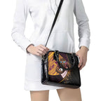 Brisbane Broncos Rugby Shoulder Handbag Tribal Polynesian Power Art - Lightning Mascot