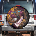 Brisbane Broncos Rugby Spare Tire Cover Tribal Polynesian Power Art - Lightning Mascot