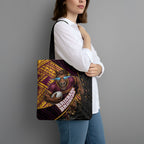 Brisbane Broncos Rugby Tote Bag Tribal Polynesian Power Art - Lightning Mascot