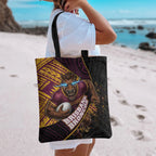 Brisbane Broncos Rugby Tote Bag Tribal Polynesian Power Art - Lightning Mascot