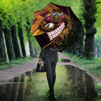 Brisbane Broncos Rugby Umbrella Tribal Polynesian Power Art - Lightning Mascot
