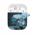 Personalised Cronulla Sutherland Sharks Rugby AirPods Case Sharkies Mascot - Sporty Splash Art Style