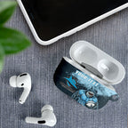 Personalised Cronulla Sutherland Sharks Rugby AirPods Case Sharkies Mascot - Sporty Splash Art Style