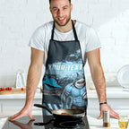 Personalised Cronulla Sutherland Sharks Rugby Apron Sharkies Mascot - Sporty Splash Art Style
