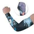 Personalised Cronulla Sutherland Sharks Rugby Arm Sleeves Sharkies Mascot - Sporty Splash Art Style