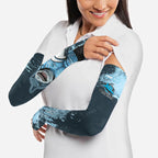 Personalised Cronulla Sutherland Sharks Rugby Arm Sleeves Sharkies Mascot - Sporty Splash Art Style