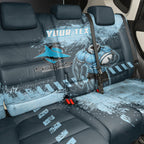 Personalised Cronulla Sutherland Sharks Rugby Back Car Seat Cover Sharkies Mascot - Sporty Splash Art Style