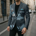 Personalised Cronulla Sutherland Sharks Rugby Blazer Sharkies Mascot - Sporty Splash Art Style