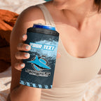 Personalised Cronulla Sutherland Sharks Rugby 4 in 1 Can Cooler Tumbler Sharkies Mascot - Sporty Splash Art Style