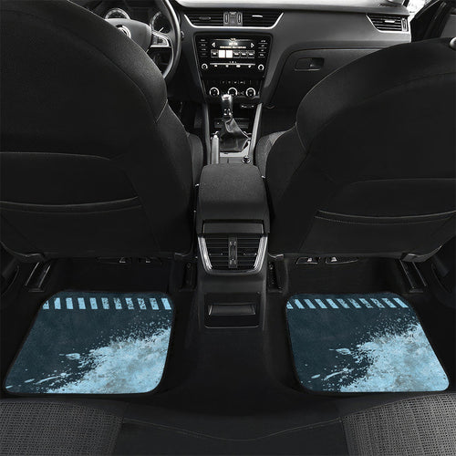 Personalised Cronulla Sutherland Sharks Rugby Car Mats Sharkies Mascot - Sporty Splash Art Style