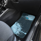 Personalised Cronulla Sutherland Sharks Rugby Car Mats Sharkies Mascot - Sporty Splash Art Style