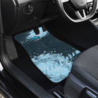 Personalised Cronulla Sutherland Sharks Rugby Car Mats Sharkies Mascot - Sporty Splash Art Style