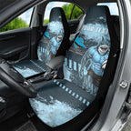 Personalised Cronulla Sutherland Sharks Rugby Car Seat Cover Sharkies Mascot - Sporty Splash Art Style