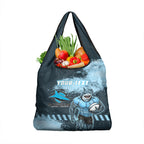 Personalised Cronulla Sutherland Sharks Rugby Grocery Bag Sharkies Mascot - Sporty Splash Art Style