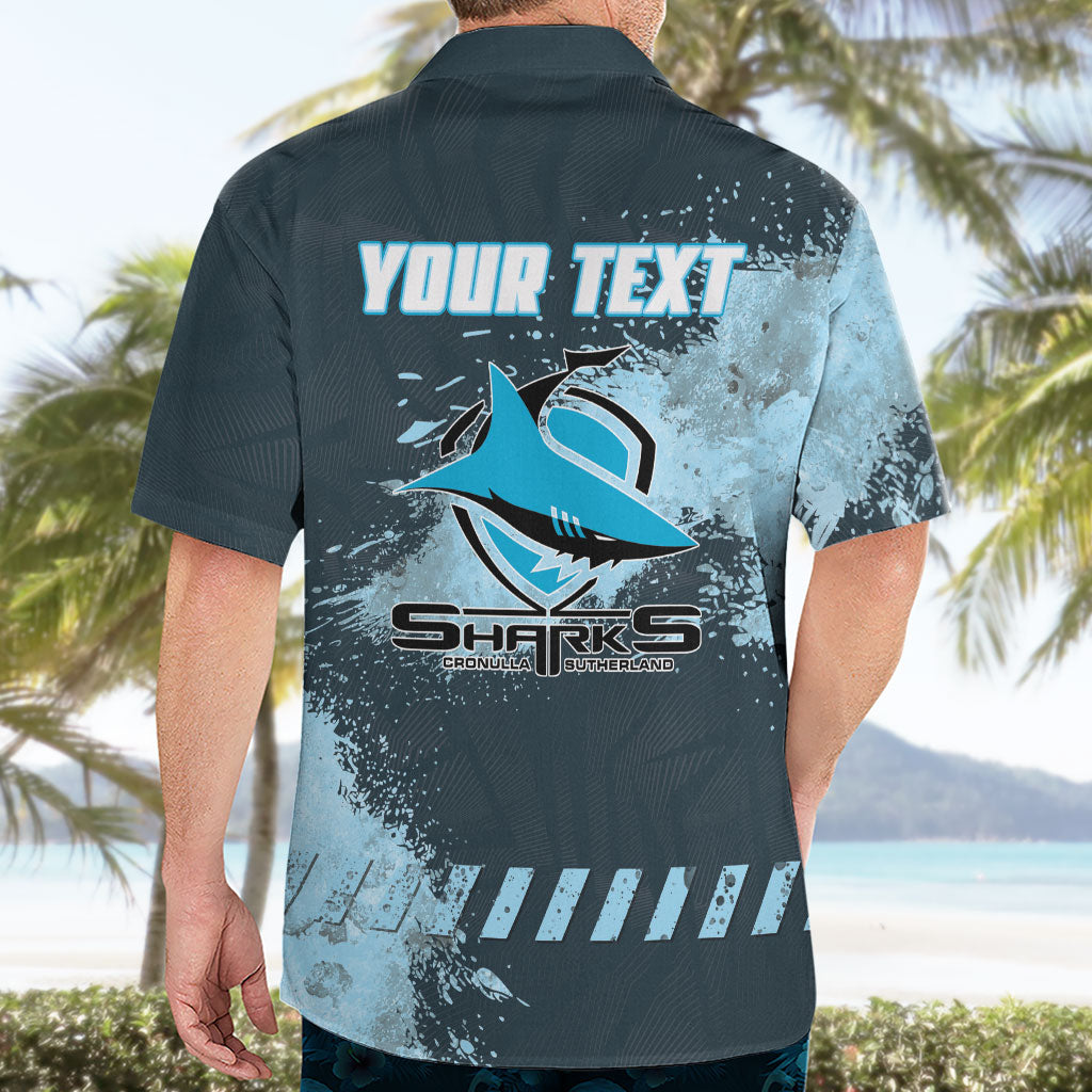 Personalised Cronulla Sutherland Sharks Rugby Hawaiian Shirt Sharkies Mascot - Sporty Splash Art Style