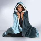 Personalised Cronulla Sutherland Sharks Rugby Hooded Blanket Sharkies Mascot - Sporty Splash Art Style
