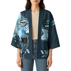 Personalised Cronulla Sutherland Sharks Rugby Kimono Sharkies Mascot - Sporty Splash Art Style