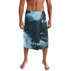 Personalised Cronulla Sutherland Sharks Rugby Lavalava Sharkies Mascot - Sporty Splash Art Style