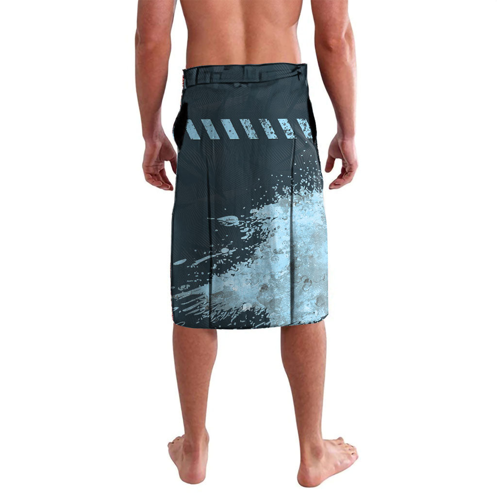 Personalised Cronulla Sutherland Sharks Rugby Lavalava Sharkies Mascot - Sporty Splash Art Style