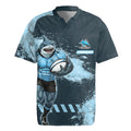 Personalised Cronulla Sutherland Sharks Rugby Rugby Jersey Sharkies Mascot - Sporty Splash Art Style