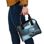 Personalised Cronulla Sutherland Sharks Rugby Shoulder Handbag Sharkies Mascot - Sporty Splash Art Style