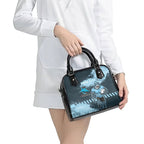Personalised Cronulla Sutherland Sharks Rugby Shoulder Handbag Sharkies Mascot - Sporty Splash Art Style