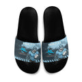 Personalised Cronulla Sutherland Sharks Rugby Slide Sandals Sharkies Mascot - Sporty Splash Art Style