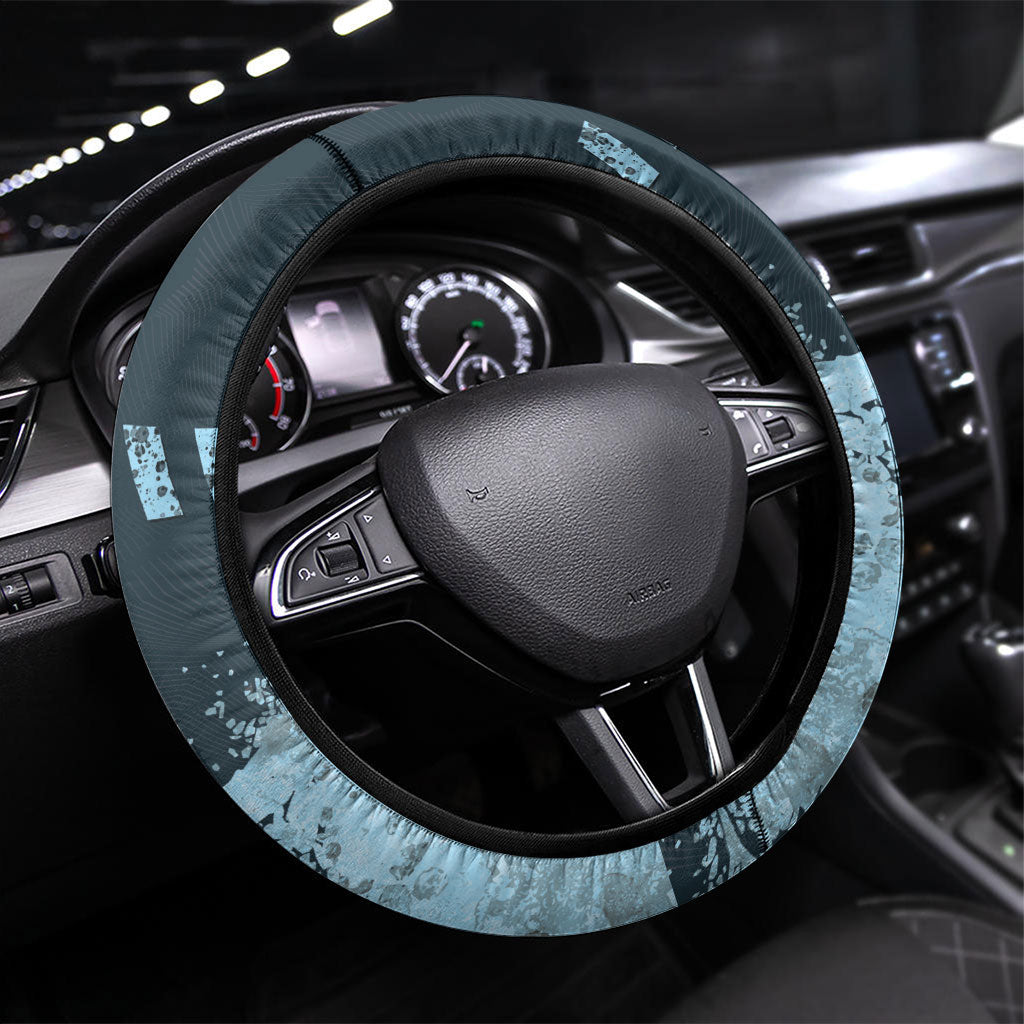 Cronulla Sutherland Sharks Rugby Steering Wheel Cover Sharkies Mascot - Sporty Splash Art Style