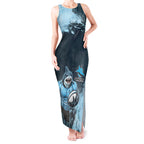 Personalised Cronulla Sutherland Sharks Rugby Tank Maxi Dress Sharkies Mascot - Sporty Splash Art Style
