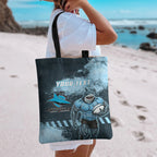 Personalised Cronulla Sutherland Sharks Rugby Tote Bag Sharkies Mascot - Sporty Splash Art Style