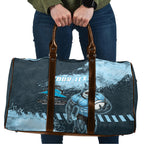 Personalised Cronulla Sutherland Sharks Rugby Travel Bag Sharkies Mascot - Sporty Splash Art Style