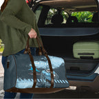 Personalised Cronulla Sutherland Sharks Rugby Travel Bag Sharkies Mascot - Sporty Splash Art Style