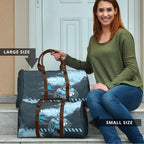 Personalised Cronulla Sutherland Sharks Rugby Travel Bag Sharkies Mascot - Sporty Splash Art Style